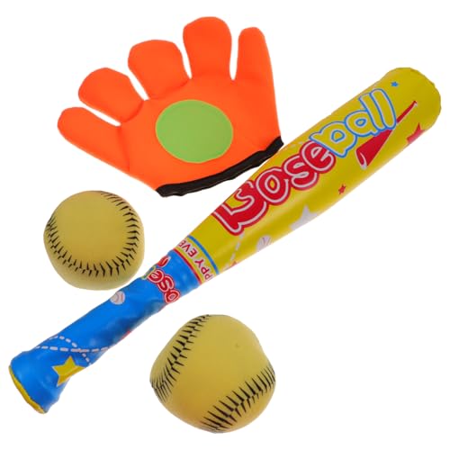 DRESSOOS 1 Satz Baseball-Anzug Schläger Baseballhandschuh Mini-Basketball Outdoor draußen Kinderspielzeug Bälle werfen fangen Schwamm DRESSOOS 1 Satz Baseball-Anzug Schläger Baseballhandschuh Mini-Basketball Outdoor draußen Kinderspielzeug Bälle werfen fangen Schwamm von DRESSOOS