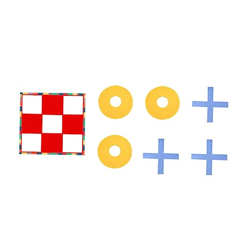 DRESSOOS Riesen- Und Kreuzspiel Schachbrettspiel 1 Set Zehenspiel Für Draußen Und Drinnen Spaß Für Die Ganze Familie Einfache Aufbewahrung von DRESSOOS