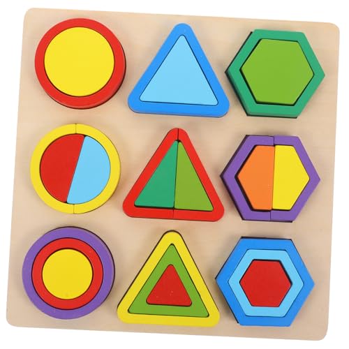 DRESSOOS Frühpädagogisches Puzzle-Spielzeug geometrisches Matching-Spielzeug pädagogisches Holzspielzeug für Kinder Hand-Auge-Koordinationsspiel DRESSOOS Frühpädagogisches Puzzle-Spielzeug geometrisches Matching-Spielzeug pädagogisches Holzspielzeug für Kinder Hand-Auge-Koordinationsspiel von DRESSOOS