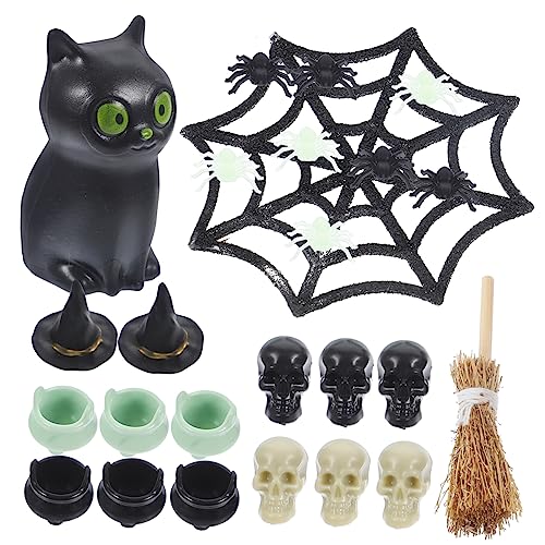DRESSOOS 1 Satz Halloween-wohndekoration Halloween-miniaturhaus Halloween-figuren Miniatur Spinnenspielzeug Schmuckstücke Halloween-kessel Halloween-miniaturen Zum Basteln Ornamente Plastik DRESSOOS 1 Satz Halloween-wohndekoration Halloween-miniaturhaus Halloween-figuren Miniatur Spinnenspielzeug Schmuckstücke Halloween-kessel Halloween-miniaturen Zum Basteln Ornamente Plastik von DRESSOOS
