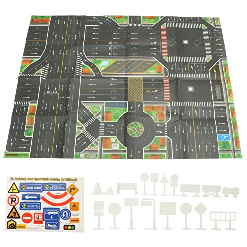 DRESSOOS 1 Satz Karte Spielmatte zappeln Kinderspielzeug Mini verkehrszeichen Verkehrsschilder -Verkehrsschilder für Verkehrszeichenmodelle Stoff DRESSOOS 1 Satz Karte Spielmatte zappeln Kinderspielzeug Mini verkehrszeichen Verkehrsschilder -Verkehrsschilder für Verkehrszeichenmodelle Stoff von DRESSOOS