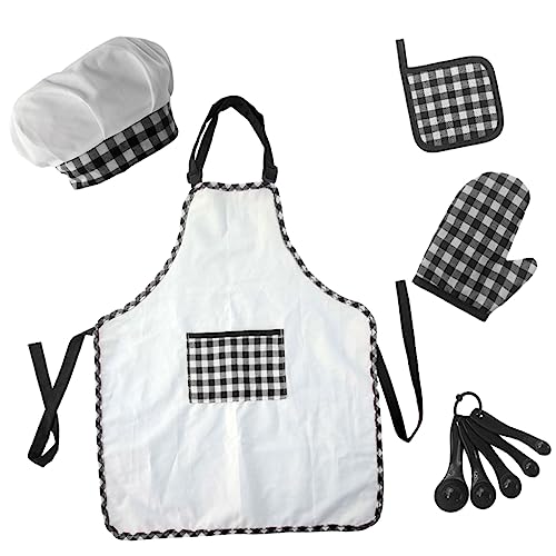 DRESSOOS 1 Satz Kochschürze für Kinder Kinderutensilien Backofen für Kinder kinderkochmütze Kinder kocht Küchenschürze für Kinder Jungenschürzen zum Kochen von Kindern Baumwolle Black DRESSOOS 1 Satz Kochschürze für Kinder Kinderutensilien Backofen für Kinder kinderkochmütze Kinder kocht Küchenschürze für Kinder Jungenschürzen zum Kochen von Kindern Baumwolle Black von DRESSOOS