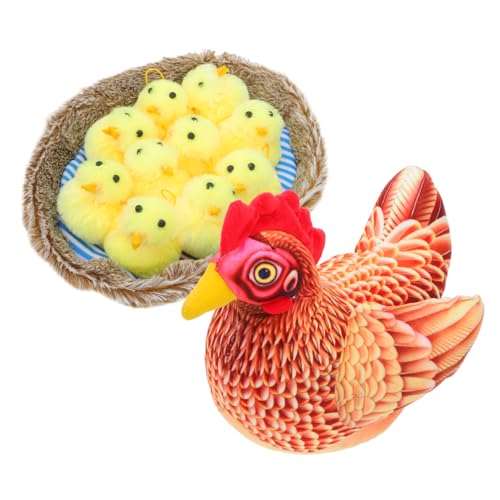 DRESSOOS Stilvolles Plüsch-Huhn-Ornament Für Ostern. Huhn-Form-Ornament. Entzückende Mini-Huhn-Figuren DRESSOOS Stilvolles Plüsch-Huhn-Ornament Für Ostern. Huhn-Form-Ornament. Entzückende Mini-Huhn-Figuren von DRESSOOS