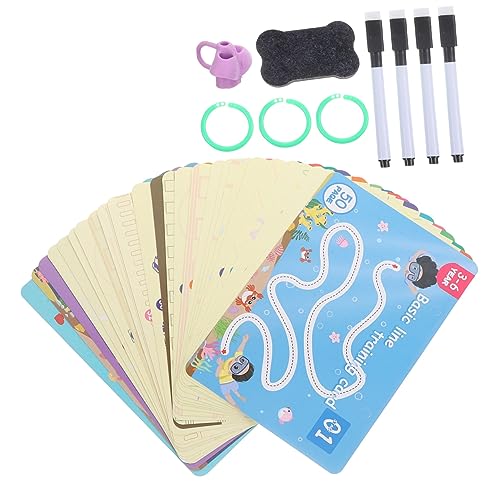 DRESSOOS Löschbarer Stift Liniensteuerung Spielzeug Für Kleinkinder Kinder Beschäftigt Brett Spielzeug Handschrift Spielzeug Set von DRESSOOS