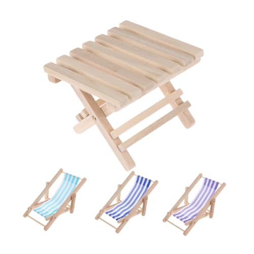 DRESSOOS 1 Satz Mini Strandstuhl, Mini Hausstuhlmodell, Miniaturstuhl Zur Dekoration, Puppenhausmöbelzubehör, Puppenhausornament, Mikrolandschaft, Strandstuhlmodell, Mini Stuhlmodell DRESSOOS 1 Satz Mini Strandstuhl, Mini Hausstuhlmodell, Miniaturstuhl Zur Dekoration, Puppenhausmöbelzubehör, Puppenhausornament, Mikrolandschaft, Strandstuhlmodell, Mini Stuhlmodell von DRESSOOS