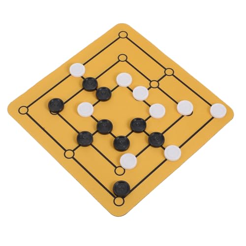 DRESSOOS Familienfreundliches Nine Mens Morris Klassisches Brettspiel zum Sammeln kognitiver Vorteile Desktop-Schachspiel DRESSOOS Familienfreundliches Nine Mens Morris Klassisches Brettspiel zum Sammeln kognitiver Vorteile Desktop-Schachspiel von DRESSOOS
