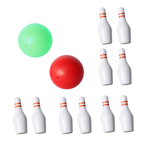DRESSOOS Miniatur-Bowling-Set Simulations-Bowling-Spielzeug Für Jungen Und Mädchen Als Dekoration Für Das Puppenhaus von DRESSOOS