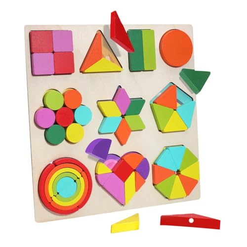 DRESSOOS 1 Satz Puzzle Der Frühen Bildung Pädagogisches Puzzlespielzeug Puzzle- Für Die Frühe Bildung Holzformpuzzle Kind Geometrie Kleinkind-Form-Puzzle Hölzern DRESSOOS 1 Satz Puzzle Der Frühen Bildung Pädagogisches Puzzlespielzeug Puzzle- Für Die Frühe Bildung Holzformpuzzle Kind Geometrie Kleinkind-Form-Puzzle Hölzern von DRESSOOS