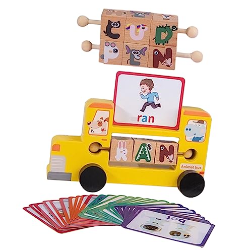 DRESSOOS 1 Satz Puzzle Mit Englischen Wörtern, Zauberblöcken Aus Holz, Passendes Buchstabenspielzeug, Holzpuzzles Für Kleinkinder Von 1–3 Jahren, Kinderspielzeug, Englisches Alphabet, DRESSOOS 1 Satz Puzzle Mit Englischen Wörtern, Zauberblöcken Aus Holz, Passendes Buchstabenspielzeug, Holzpuzzles Für Kleinkinder Von 1–3 Jahren, Kinderspielzeug, Englisches Alphabet, von DRESSOOS