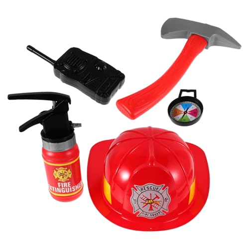 DRESSOOS 1 Satz Teiliges Kostüm mit Feuerwehrhelm für Themenpartys Rollenspiele und Kreative Aktivitäten DRESSOOS 1 Satz Teiliges Kostüm mit Feuerwehrhelm für Themenpartys Rollenspiele und Kreative Aktivitäten von DRESSOOS