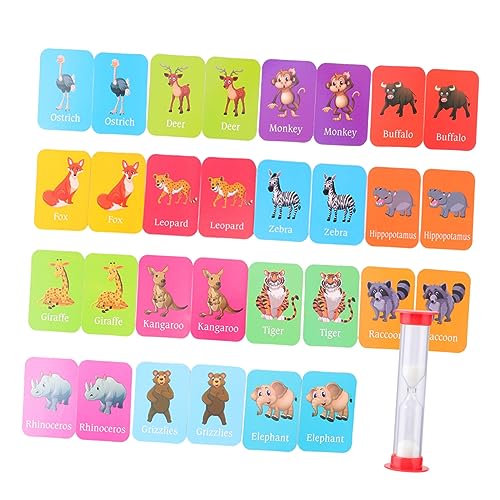 DRESSOOS 1168-3 Jungen und Mädchen passende Brettspiel Spiel pädagogisches Spielzeug Baby Lernen Karteikarten Tier Anerkennung Karten von DRESSOOS