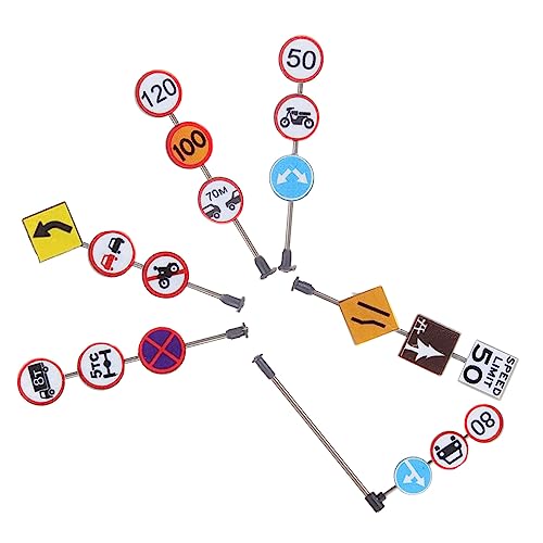 DRESSOOS 6-teiliges Set Verkehrszeichen-Spielzeug Für Die Früherziehung Interaktives Straßenmarkierungsmodell-Spielzeug Zum Erlernen Der Verkehrssicherheit DRESSOOS 6-teiliges Set Verkehrszeichen-Spielzeug Für Die Früherziehung Interaktives Straßenmarkierungsmodell-Spielzeug Zum Erlernen Der Verkehrssicherheit von DRESSOOS
