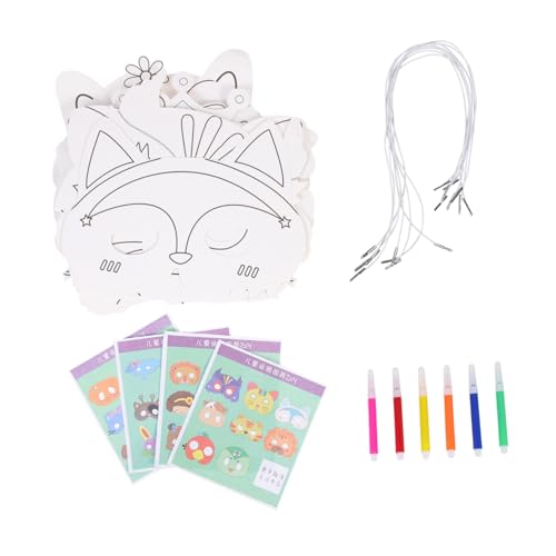 DRESSOOS Streichmasken- -Set 32-teilig Tiermasken 8 Designs Halloween-Masken für Jungen und Mädchen blanke Papiermasken zum Bemalen Rollenspielmasken für Partys DRESSOOS Streichmasken- -Set 32-teilig Tiermasken 8 Designs Halloween-Masken für Jungen und Mädchen blanke Papiermasken zum Bemalen Rollenspielmasken für Partys von DRESSOOS