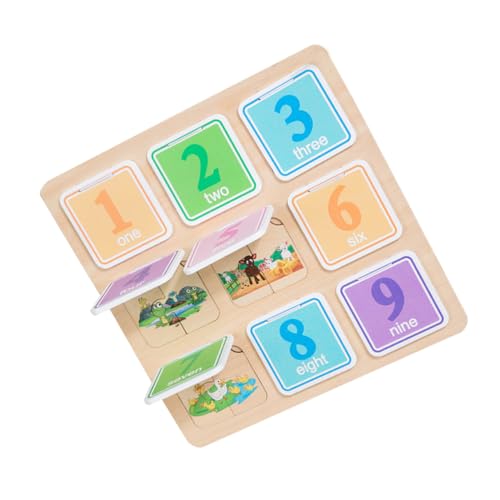 DRESSOOS Kinderspielzeug 1 Satz Zahlen Puzzle Denksportaufgaben-Puzzle Lernrätselbrett Babyspielzeug Baby Spielzeug Spielzeuge Spielzeug für Kleinkinder Lernrätsel für Kleinkinder Tier von DRESSOOS