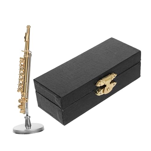 DRESSOOS Flöte Mini-flöten-Ornament Musikinstrument-Dekoration Für Miniaturhaus von DRESSOOS