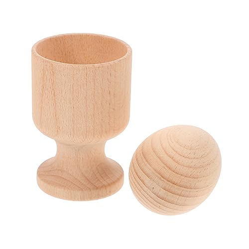 DRESSOOS 1 Set Holzspielzeug Für Babys Eierbecher Und Kugel Für Frühe Bildung Hand Augen Koordination Sensorisches Für Kleinkinder Randomisierte Kugelform DRESSOOS 1 Set Holzspielzeug Für Babys Eierbecher Und Kugel Für Frühe Bildung Hand Augen Koordination Sensorisches Für Kleinkinder Randomisierte Kugelform von DRESSOOS