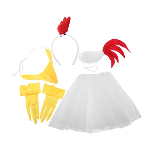 DRESSOOS 1 Set Hühnerkopfschmuck Mit Weißen Federn, Hühnerkostüm Für Damen, Hühnerkostüm Outfit, Hühneranzug Kostüm Für Erwachsene, Hühnerstirnband Kostüm, Bauernkostüm Für Damen, DRESSOOS 1 Set Hühnerkopfschmuck Mit Weißen Federn, Hühnerkostüm Für Damen, Hühnerkostüm Outfit, Hühneranzug Kostüm Für Erwachsene, Hühnerstirnband Kostüm, Bauernkostüm Für Damen, von DRESSOOS