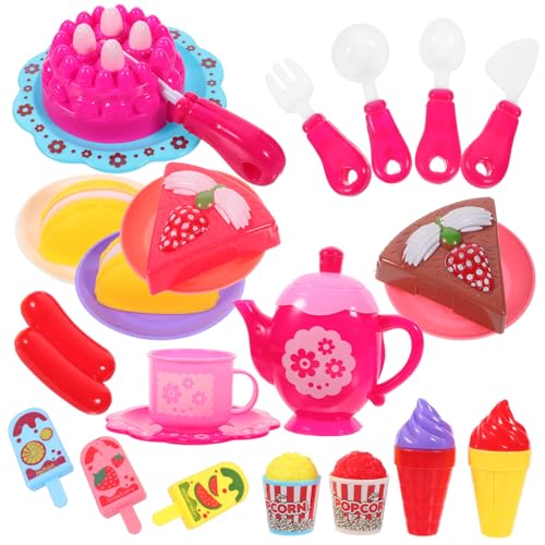 DRESSOOS 1 Set Kinder Spielen Spielzeug Simulation Nachmittag Tee-Set Spielzeug Kinder Spielzeug (Random Style) von DRESSOOS