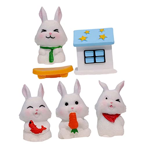 DRESSOOS 1 Set Mikro Landschaftskaninchen Miniaturspielzeug, Mini Hasenfiguren, Hasen Miniaturfiguren, Miniatur Kaninchenfiguren, Gartenornamente, Kaninchenstatue, Dekoration, Hase, DRESSOOS 1 Set Mikro Landschaftskaninchen Miniaturspielzeug, Mini Hasenfiguren, Hasen Miniaturfiguren, Miniatur Kaninchenfiguren, Gartenornamente, Kaninchenstatue, Dekoration, Hase, von DRESSOOS