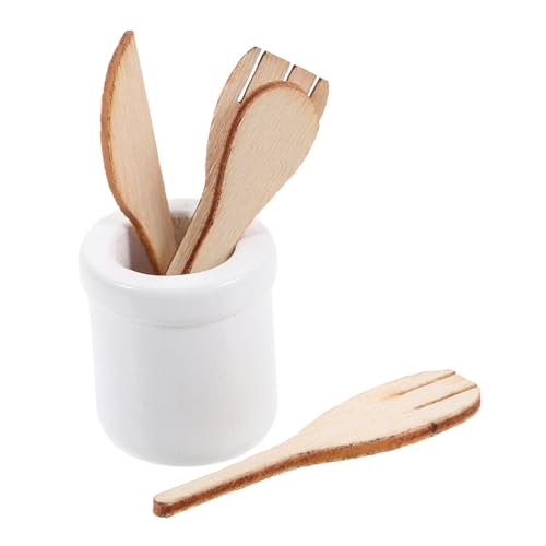 DRESSOOS 1 Set Mini Küchengeschirr Aus Holz, Puppenhaus Geschirr, Dekoration, Kleines Hauszubehör, Mini Hausutensilien, Mini Löffel, DIY Zubehör, Mini Küchenzubehör, Miniatur Requisite DRESSOOS 1 Set Mini Küchengeschirr Aus Holz, Puppenhaus Geschirr, Dekoration, Kleines Hauszubehör, Mini Hausutensilien, Mini Löffel, DIY Zubehör, Mini Küchenzubehör, Miniatur Requisite von DRESSOOS
