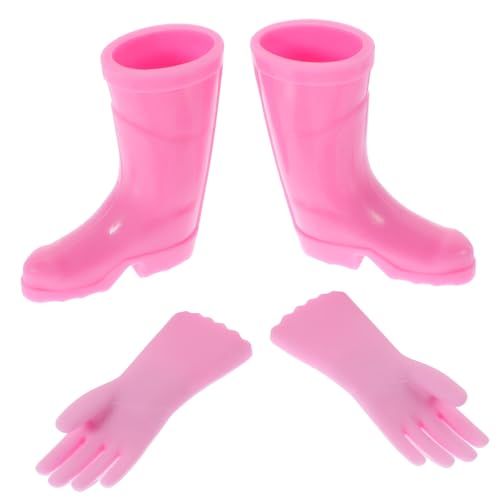DRESSOOS 1 Set Mini Regenstiefel Und Handschuhe, Simulierte Mini Handschuhe, Puppenhaus Zubehör, Miniatur Regenschuhe Und Handschuhe, Miniatur Figur, Spielzeug, Miniatur Handschuhe, Mini DRESSOOS 1 Set Mini Regenstiefel Und Handschuhe, Simulierte Mini Handschuhe, Puppenhaus Zubehör, Miniatur Regenschuhe Und Handschuhe, Miniatur Figur, Spielzeug, Miniatur Handschuhe, Mini von DRESSOOS