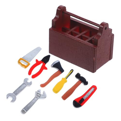 DRESSOOS 1 Set Mini Werkzeugkasten, Mini Werkzeuge Für Puppenhaus, Miniatur Werkzeuge, Miniatur Puppenhaus Zubehör, Puppenhaus Miniatur Spielzeug, Mini Werkzeug Ornamente, Werkzeuge, DRESSOOS 1 Set Mini Werkzeugkasten, Mini Werkzeuge Für Puppenhaus, Miniatur Werkzeuge, Miniatur Puppenhaus Zubehör, Puppenhaus Miniatur Spielzeug, Mini Werkzeug Ornamente, Werkzeuge, von DRESSOOS