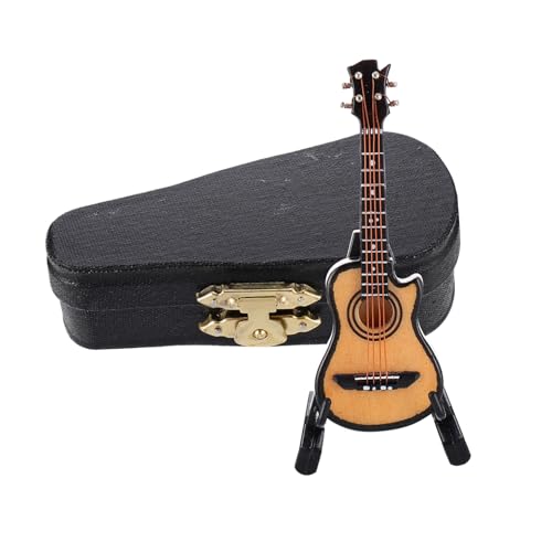 DRESSOOS Miniatur-e-Gitarren-Modell Gitarren-Ornament-Set Akustikgitarre Statue Desktop-Musikinstrument Erwachsene DRESSOOS Miniatur-e-Gitarren-Modell Gitarren-Ornament-Set Akustikgitarre Statue Desktop-Musikinstrument Erwachsene von DRESSOOS