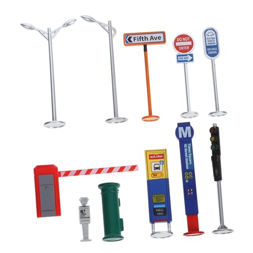 DRESSOOS 1 Set Miniatur Transporteinrichtungen, Miniatur Verkehrszeichen, Kinder Verkehrsmodell, Verkehrszeichen, Requisite, Verkehrszeichen, Spielzeug Ornament, Mini Verkehrszeichen, DRESSOOS 1 Set Miniatur Transporteinrichtungen, Miniatur Verkehrszeichen, Kinder Verkehrsmodell, Verkehrszeichen, Requisite, Verkehrszeichen, Spielzeug Ornament, Mini Verkehrszeichen, von DRESSOOS