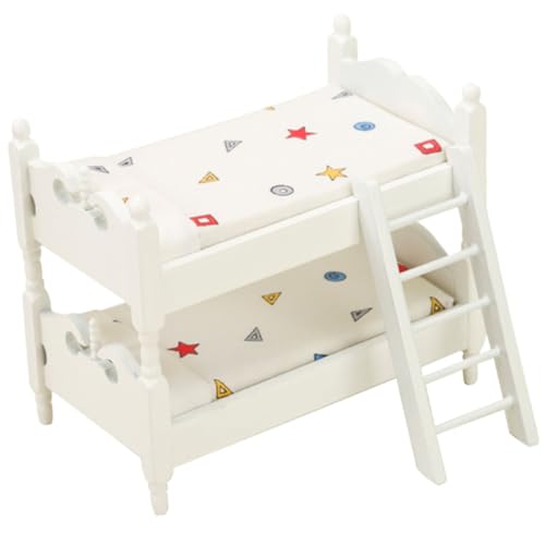 DRESSOOS 1 Set Puppenhaus Minimöbel, Mini Möbelmodelle, Mini Hauszubehör, Mini Bett, Puppenhaus, Mini Etagenbett, Puppenhaus Möbel Requisiten, Mini Etagenbett, Modellbett Miniaturen DRESSOOS 1 Set Puppenhaus Minimöbel, Mini Möbelmodelle, Mini Hauszubehör, Mini Bett, Puppenhaus, Mini Etagenbett, Puppenhaus Möbel Requisiten, Mini Etagenbett, Modellbett Miniaturen von DRESSOOS
