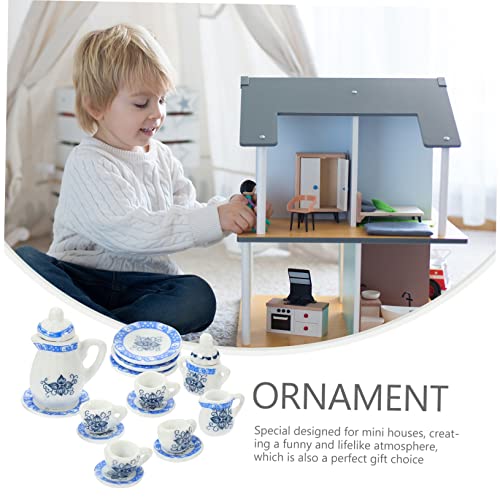 DRESSOOS 1 Set Puppenhaus Modellminiaturen, Miniatur Hauszubehör, Mini Keramikspielzeug, Miniatur Szene, Teeladen, Teehaus Thema, Puppenhaus, Mini Möbeldekoration, Mini Hauszubehör von DRESSOOS