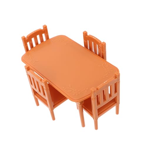 DRESSOOS Spielhaus-möbelset Mini-Tisch Und Stuhlset Puppenhausmöbel Miniatur-esstisch Spielzeug DRESSOOS Spielhaus-möbelset Mini-Tisch Und Stuhlset Puppenhausmöbel Miniatur-esstisch Spielzeug von DRESSOOS
