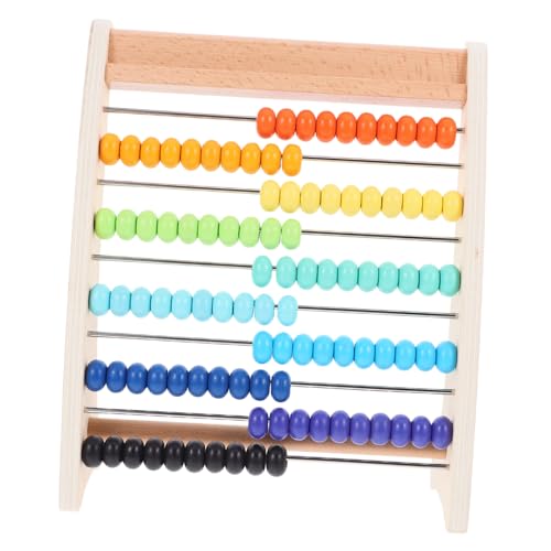 DRESSOOS 1 Set Rechen Lehr Abakus Für Erwachsene Retro Abakus Säulen Abakus Perlen Abakus Praktischer Rechen Abakus Holz Rechen Abakus Schüler Zähl Zahlen Werkzeuge Holz Abakus von DRESSOOS