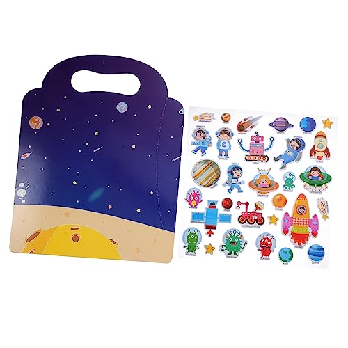 DRESSOOS 1 Set Stickerbuch Für Kinder Stickerbuch Für Kleinkinder Stickerbuch DIY Buchaufkleber Stickerspielzeug Wiederverwendbare Stickerbücher Wiederverwendbare DIY Aufkleber Buchspiele von DRESSOOS