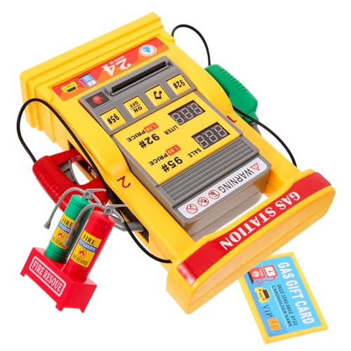 DRESSOOS 1 Set Tankstellenspielzeug DIY Spielzeug DIY Tankstellenmodelle DIY Bushaltestellenmodell Tankstelle Zusammenbauspielzeug Kinderspielzeug Sandtischmodell Tankstellenrequisite DIY von DRESSOOS