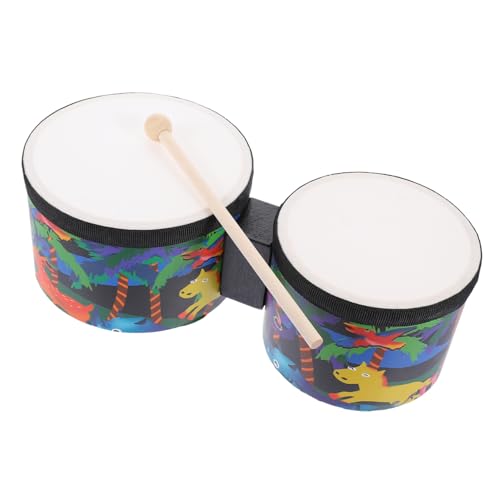 DRESSOOS 1 Set Trommeln Für Kinder, Musikinstrument, Holzinstrument, Trommelspielzeug, Rhythmusstäbe, Bongos Für Kinder, Schlagtrommel, Kinderinstrumente, Kindertrommeln, Schlaginstrument, von DRESSOOS