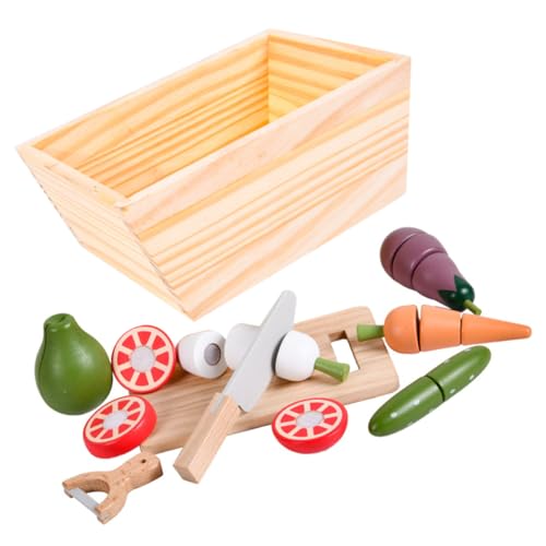DRESSOOS 1 Set Von Schneidspielzeug Simuliert Gemüse Schneidspielzeug Küche Tun Spielzeug Kinder Kognitive Spielzeuge von DRESSOOS