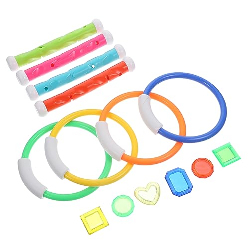 DRESSOOS 1 Set Wassertauchspielzeug, Kinder Wasserspielzeug Für Den Garten, Wasserring Spiel, Poolspielzeug Für Kinder Im Alter Von 4–8 Jahren, Unterwasser Greifspielzeug, DRESSOOS 1 Set Wassertauchspielzeug, Kinder Wasserspielzeug Für Den Garten, Wasserring Spiel, Poolspielzeug Für Kinder Im Alter Von 4–8 Jahren, Unterwasser Greifspielzeug, von DRESSOOS