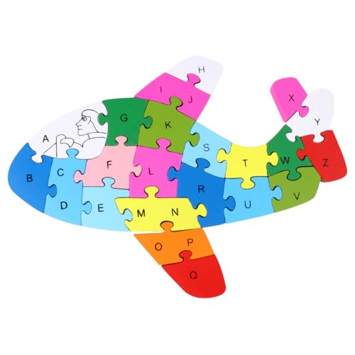 DRESSOOS 1 Stück 26 Kinder Rätseln Puzzle-Spielzeug Für Kinder Alphabet-rätsel Für Kleinkinder ABC-Puzzle Hölzern Holzspielzeug Kinderspielzeug Aus Holz Kinderrätsel Dreidimensional Bambus von DRESSOOS