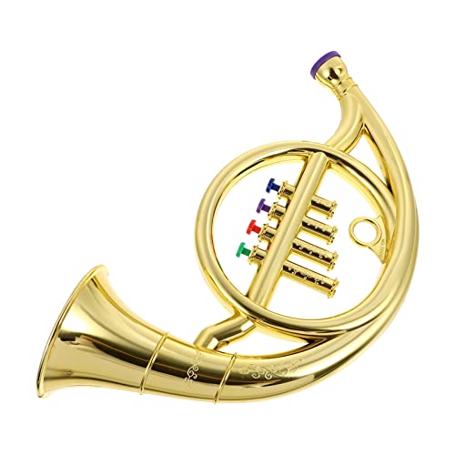 DRESSOOS 1 Stück Kinder Französisch Horn Spielzeug Musikinstrument Modell Kinder Leistung Requisiten von DRESSOOS