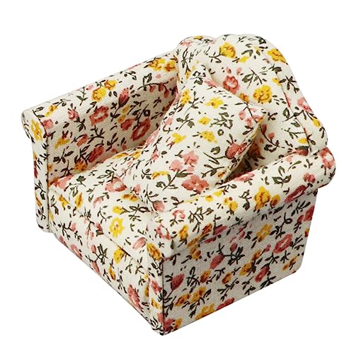 DRESSOOS 1 Stück Simulation Mini Sofa Modelle Puppe Floral Möbel So Tun End Spielspielzeug DRESSOOS 1 Stück Simulation Mini Sofa Modelle Puppe Floral Möbel So Tun End Spielspielzeug von DRESSOOS