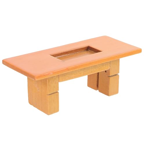 DRESSOOS 1:12 Mini-möbelmodell-couchtisch Mini-haustisch Möbel Im Maßstab 1:6 Miniaturmöbel Kleiner Couchtisch Miniatur-tischmöbel Miniatur-puppenhausmöbel Mini-beistelltisch Hölzern von DRESSOOS