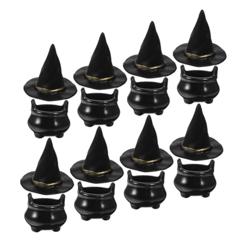 DRESSOOS 10 Sets Halloween Hexenhut Kleine Hexenhüte Gruselige Miniaturen Miniaturkessel Küche Hexenpuppe Kleines Kessel Puppenhaus Mini Hexenspielzeug Mini Kessel Tür Aus DRESSOOS 10 Sets Halloween Hexenhut Kleine Hexenhüte Gruselige Miniaturen Miniaturkessel Küche Hexenpuppe Kleines Kessel Puppenhaus Mini Hexenspielzeug Mini Kessel Tür Aus von DRESSOOS