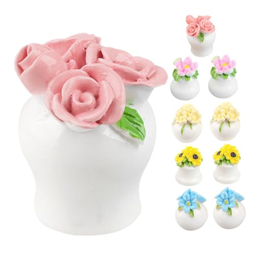 DRESSOOS 10 Stück Dreidimensionale Topfdekorationen, Miniatur Szenenzubehör, Mini Miniaturmodell, Miniatur Bonsai Schmuck, Mini Bonsai Schmuck, Puppenhaus, Miniatur Bonsai, DIY Bonsai DRESSOOS 10 Stück Dreidimensionale Topfdekorationen, Miniatur Szenenzubehör, Mini Miniaturmodell, Miniatur Bonsai Schmuck, Mini Bonsai Schmuck, Puppenhaus, Miniatur Bonsai, DIY Bonsai von DRESSOOS
