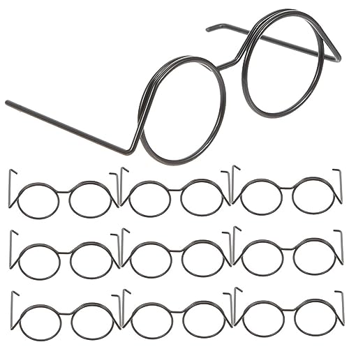 DRESSOOS 10 Stück Mini Brillen Aus Metall, Puppenbrillen, Ornamente, DIY Puppenbrillen, Mini Puppenbrillen, Mini Sonnenbrillen Für Puppen, Puppenbrillen Zum Basteln, Miniatur DRESSOOS 10 Stück Mini Brillen Aus Metall, Puppenbrillen, Ornamente, DIY Puppenbrillen, Mini Puppenbrillen, Mini Sonnenbrillen Für Puppen, Puppenbrillen Zum Basteln, Miniatur von DRESSOOS