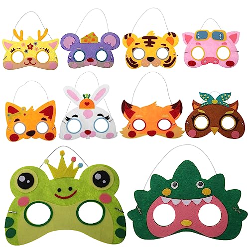 DRESSOOS 10-teiliges Tiermasken-set Für Jungen Und Mädchen Party- Cosplay-masken Neuartiges Tiermasken-set DRESSOOS 10-teiliges Tiermasken-set Für Jungen Und Mädchen Party- Cosplay-masken Neuartiges Tiermasken-set von DRESSOOS