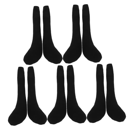 DRESSOOS 10 Stück Plüschpuppenfüße, Fingerpuppen, Große Puppen Für Mädchen, Puppenschuhe, Descendants Puppen, Amerikanische Puppe, Schwarzes Babypuppenkleid, Babypuppenzubehör, Babypuppen DRESSOOS 10 Stück Plüschpuppenfüße, Fingerpuppen, Große Puppen Für Mädchen, Puppenschuhe, Descendants Puppen, Amerikanische Puppe, Schwarzes Babypuppenkleid, Babypuppenzubehör, Babypuppen von DRESSOOS