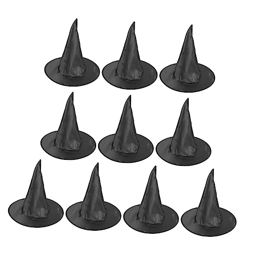DRESSOOS 10 Stück Teiliges Halloween Hexenhüte aus Leichtem Feinem Material Zulaufend als Kostümzubehör und Dekoration für Halloween Partys und Fotoshootings DRESSOOS 10 Stück Teiliges Halloween Hexenhüte aus Leichtem Feinem Material Zulaufend als Kostümzubehör und Dekoration für Halloween Partys und Fotoshootings von DRESSOOS