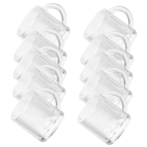 DRESSOOS 10 Stück Teiliges Mini Bierkrug aus Robustem Abs Realistische Miniatur Trinkbecher für Puppenhaus Dekoration Vielseitige Mini Geschirr Accessoires für Miniatur Szenen und Foto von DRESSOOS