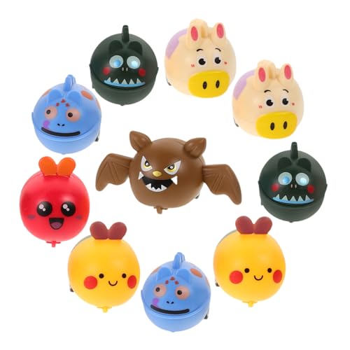 DRESSOOS 10 Stück Tierspielzeug, Kleinkindspielzeug, Baby Rückziehauto, Reibungsbetriebenes Auto, Modellauto Spielzeug Für Jungen, Babyspielzeug, Kleinkind Autospielzeug, Baby von DRESSOOS