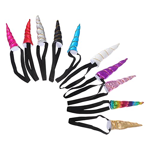 DRESSOOS 10 Stücke Party Stirnbänder Haarberichte Hornform Kopfschmuck Leistung Liefert von DRESSOOS